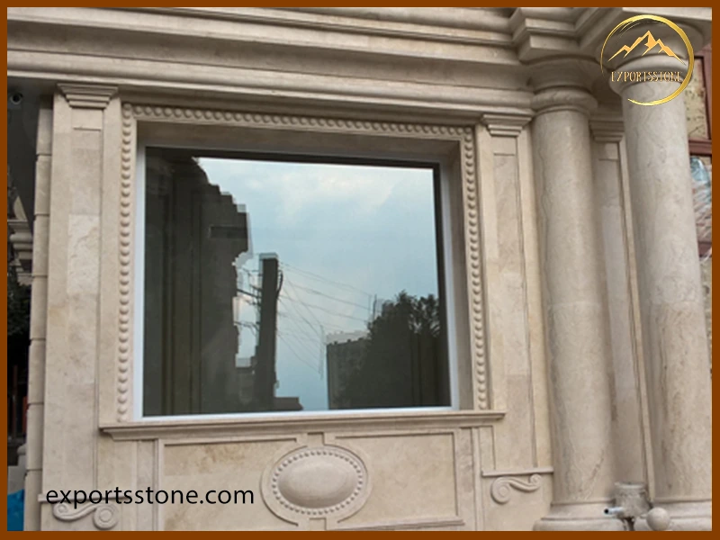 نمای سنگ دور پنجره